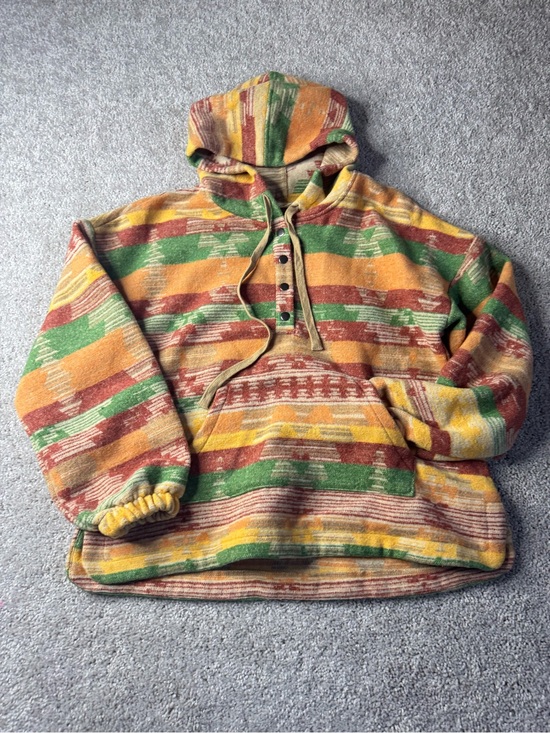 new in Tops - New In Boho Aztec Knit Pullover Hoodie Multi Color Southwestern Size Medium